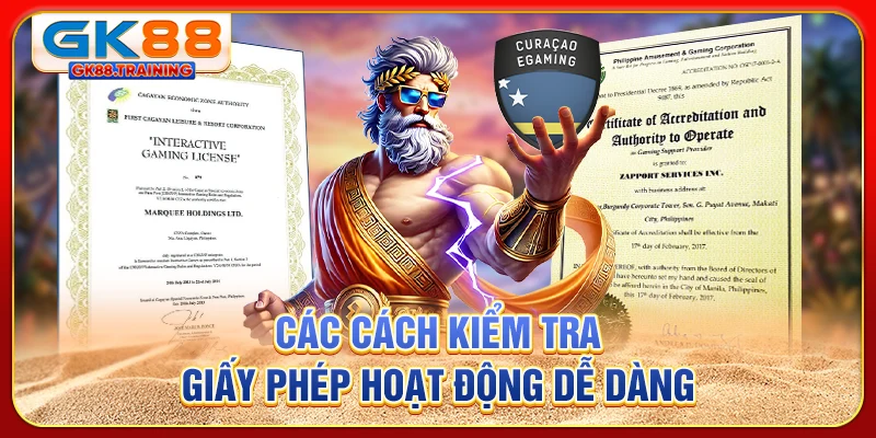 Các cách kiểm tra giấy phép hoạt động dễ dàng