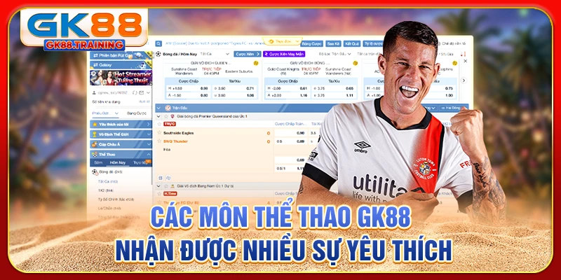 Các môn thể thao  nhận được nhiều sự yêu thích