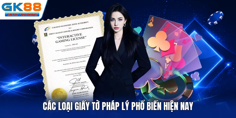Các loại giấy tờ pháp lý phổ biến hiện nay